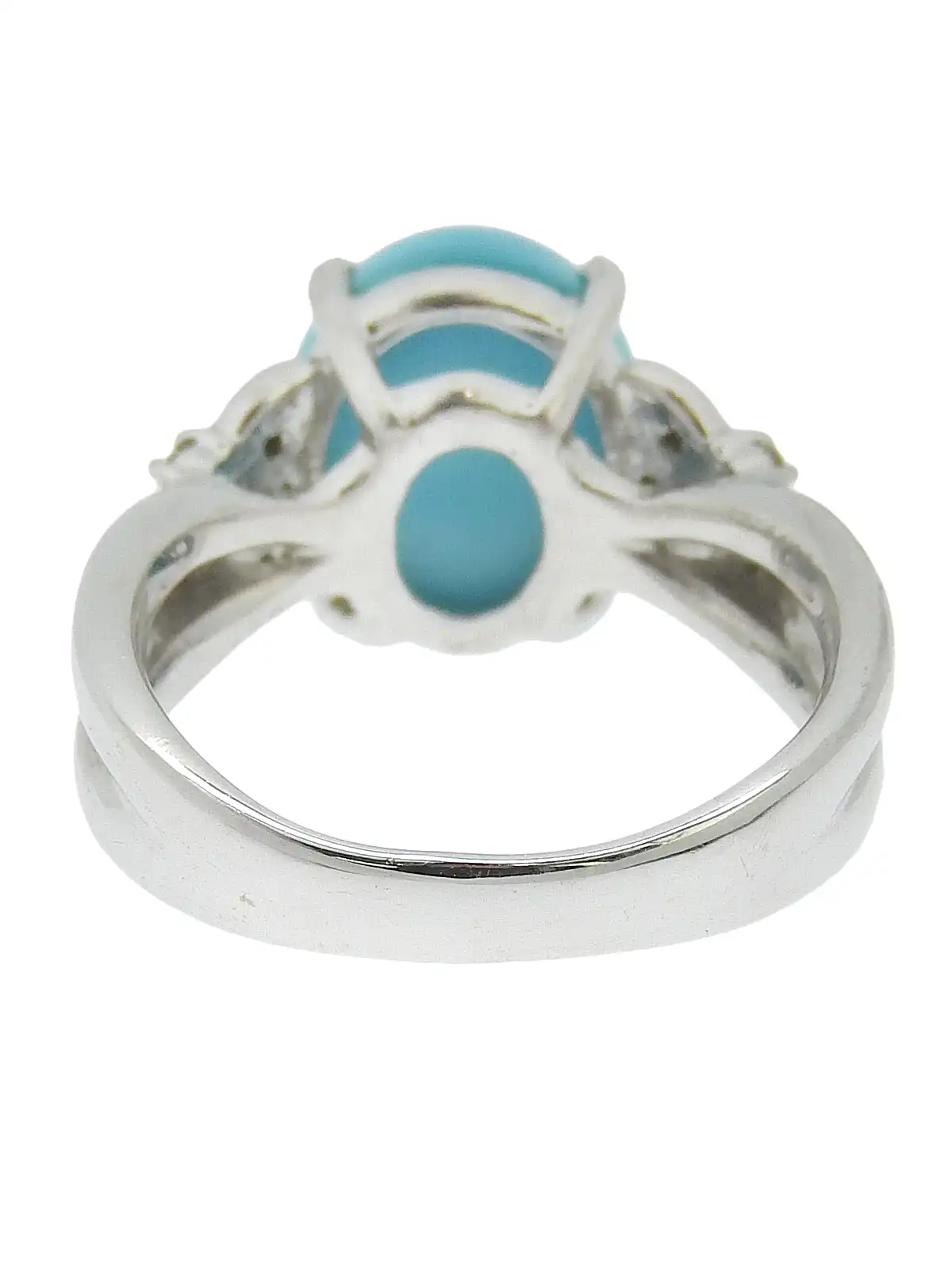 Selection Jewelry 18Kオーバルターコイズリング シルバー